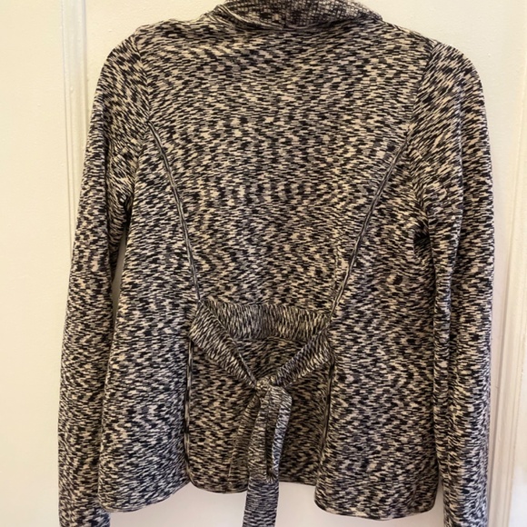 BCBG MaxAzria Wool Tie Front Cardigan - Picture 4 of 6